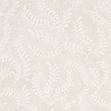 Etched Fern wallpaper in Natural by Schumacher, featuring a delicate fern motif with a textured, etched effect in neutral tones.