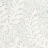Etched Fern Sky by Schumacher Botanical Wallpaper – Schumacher 5010382