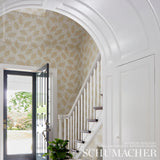 Estelle Neutral Floral Arts & Crafts Wallpaper – Schumacher 5010390