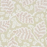 Estelle Blush by Schumacher - Bold stylized floral wallpaper in blush and neutral tones, contemporary Arts & Crafts style.