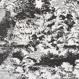 Modern Toile Black by Johnson Hartig Wide-Width Wallpaper – Schumacher 5010420