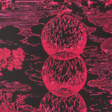 Modern Toile Pink & Black by Johnson Hartig Wide Width Wallpaper – Schumacher 5010423
