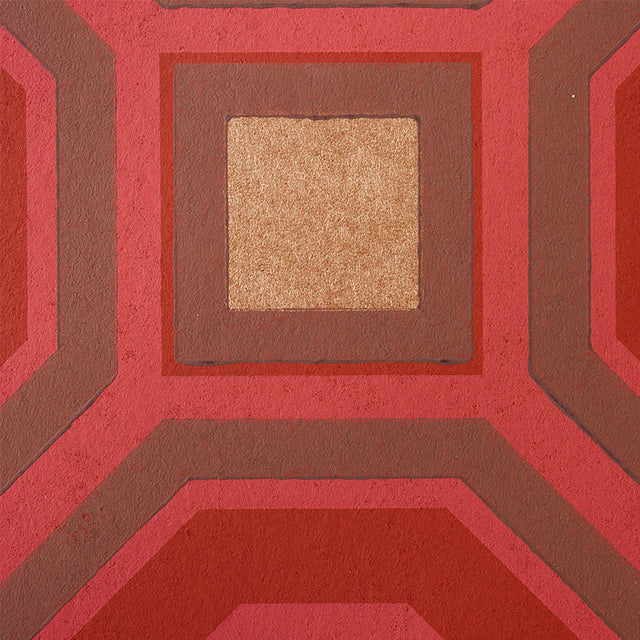 HANOVER Ruby Geometric Lattice Wallpaper – Schumacher 5010431