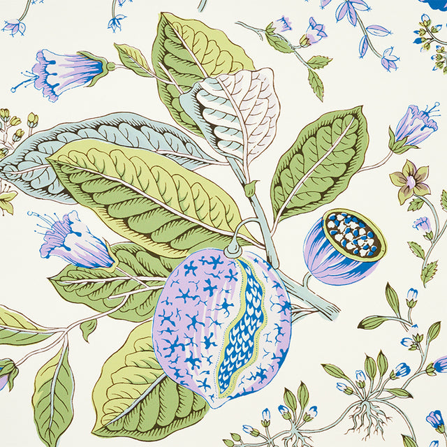 POMEGRANATE BOTANICAL Purple Botanical Wallpaper – Schumacher 5010440