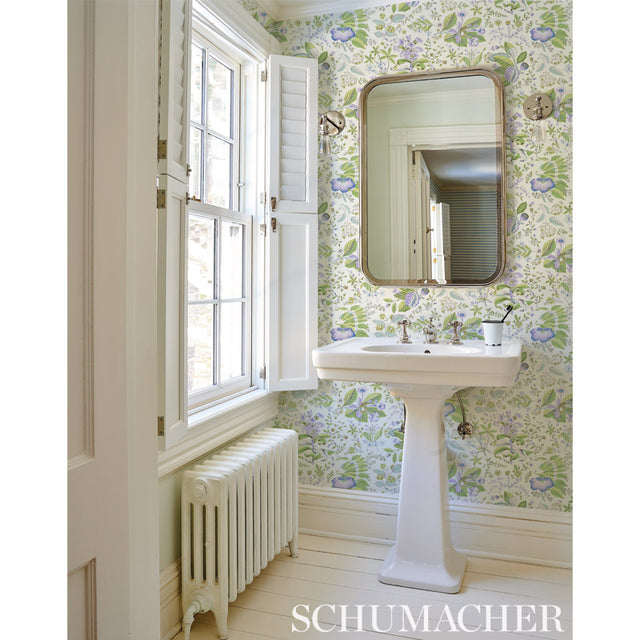POMEGRANATE BOTANICAL Purple Botanical Wallpaper – Schumacher 5010440