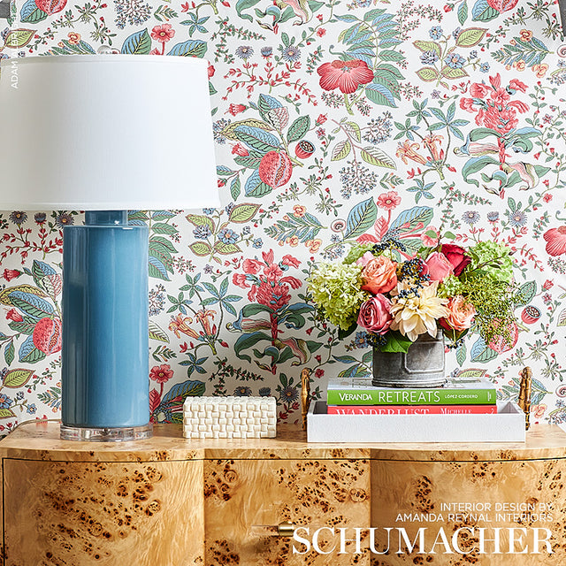 POMEGRANATE BOTANICAL Document by Schumacher Botanical Wallpaper – Schumacher 5010441