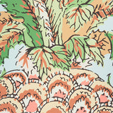 Pineapples Sky by Schumacher Whimsical Botanical Wallpaper – Schumacher 5010450
