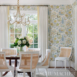 Persian Lancers Citron by Schumacher Signature Scenic Floral Wallpaper – 5010460