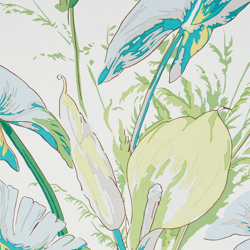TROPIQUE Citron by Schumacher Wide-Width Botanical Wallpaper – Schumacher 5010480
