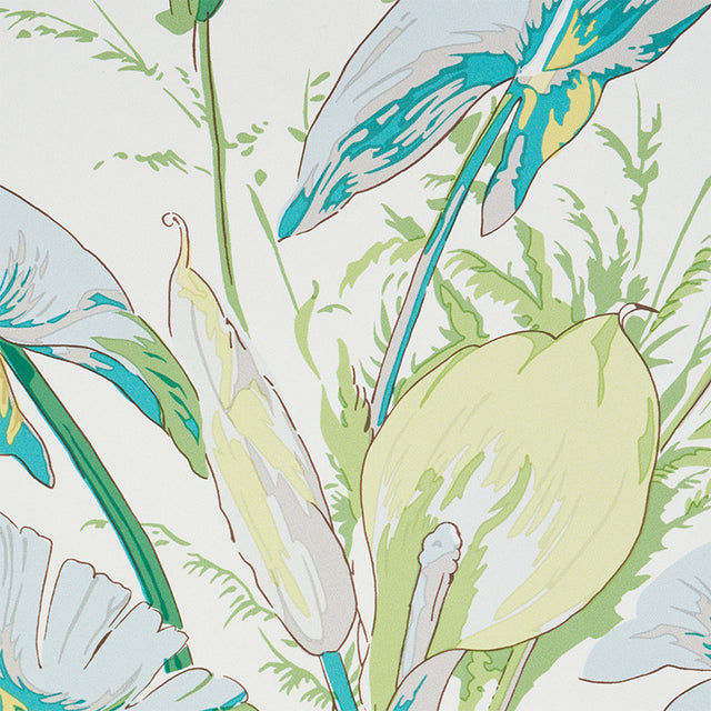 TROPIQUE Citron by Schumacher Wide-Width Botanical Wallpaper – Schumacher 5010480