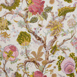 Indian Arbre Spring by Schumacher - large-scale floral wallpaper inspired by traditional palampores, shown in a bright, multi-color botanical pattern.
