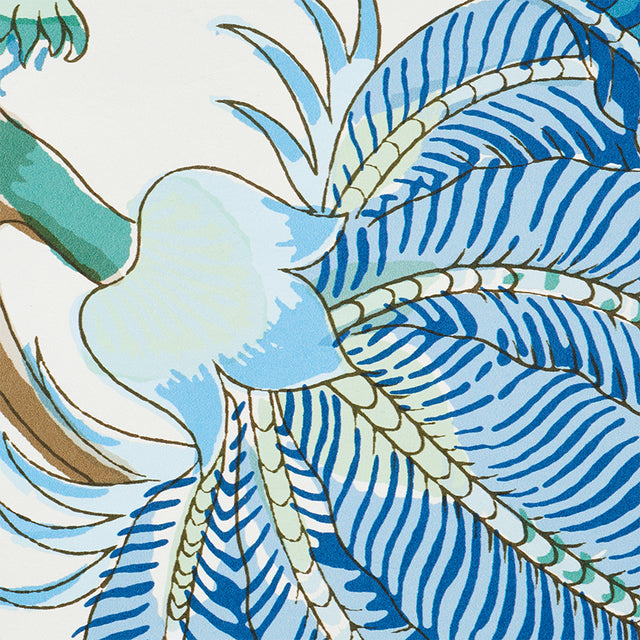 Indian Arbre Peacock & Emerald by Schumacher Large-Scale Floral Wallpaper – Signature Schumacher 5010492