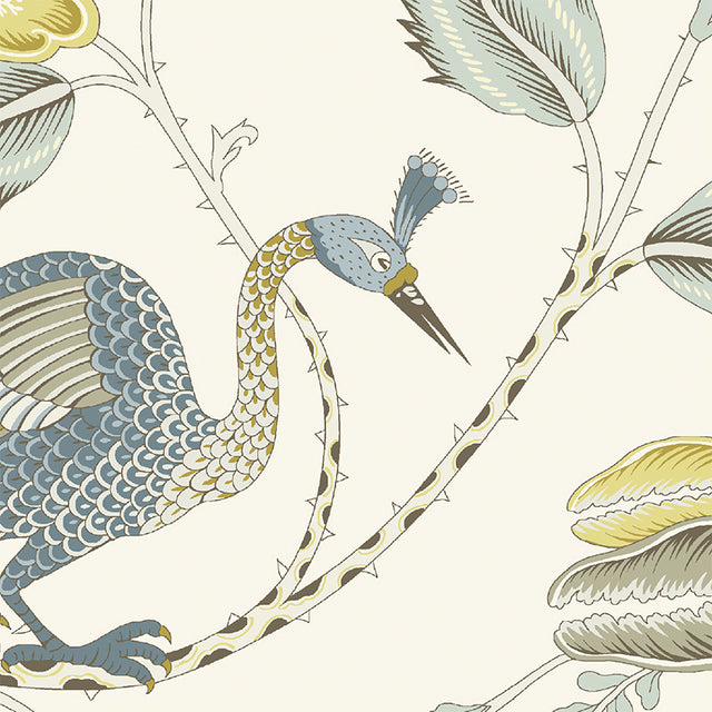 Campagne Cadet & Citron by Schumacher French Botanical Wallpaper – Schumacher 5010510