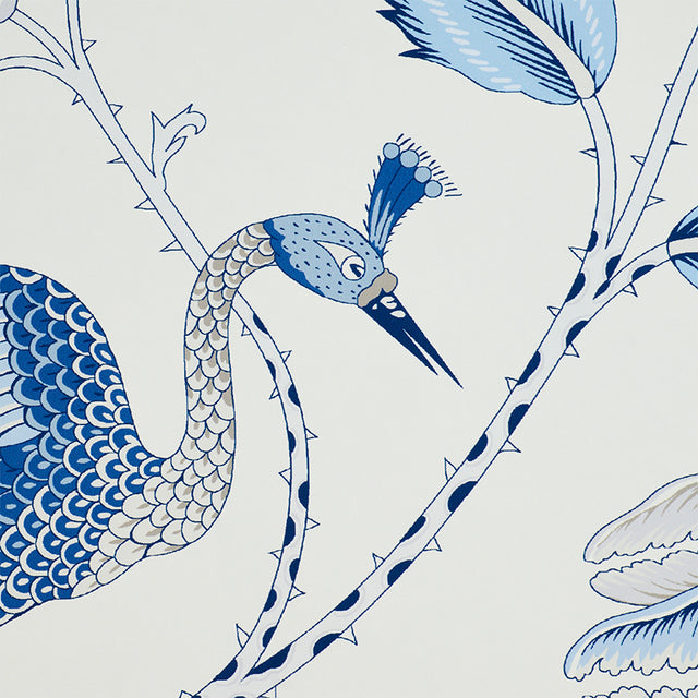 Campagne Bleu & Gris by Schumacher French Scenic Wallpaper – Schumacher 5010511