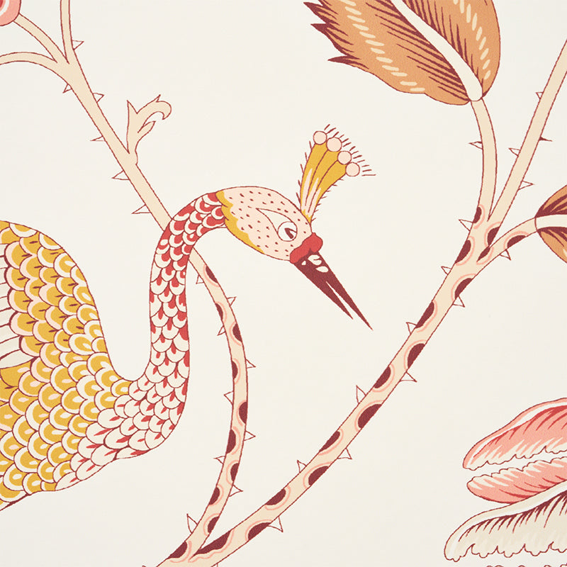 Campagne Rose & Ochre by Schumacher French Botanical Wallpaper – Schumacher 5010513