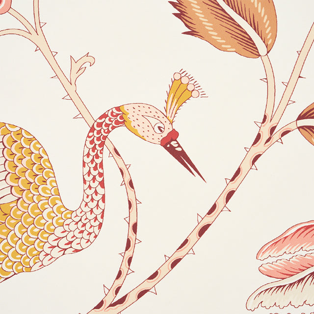 Campagne Rose & Ochre by Schumacher French Botanical Wallpaper – Schumacher 5010513