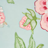 Bermuda Blossoms Aqua by Mary McDonald Wide-Width Floral Wallpaper – Schumacher 5010520