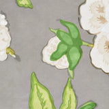 Bermuda Blossoms Slate by Schumacher Wide Width Floral Wallpaper – 5010521