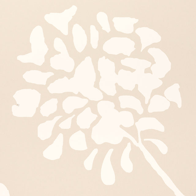 Pennick Neutral Floral Wallpaper by Schumacher – Moon River Collection 5010541