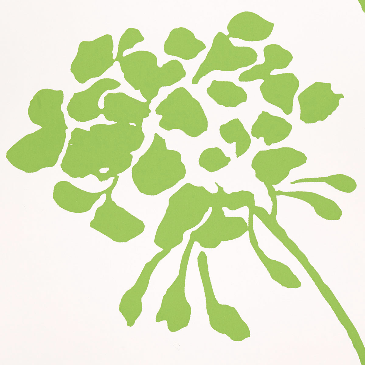 Pennick Leaf on Ivory by Schumacher Painterly Floral Wallpaper – Schumacher 5010542