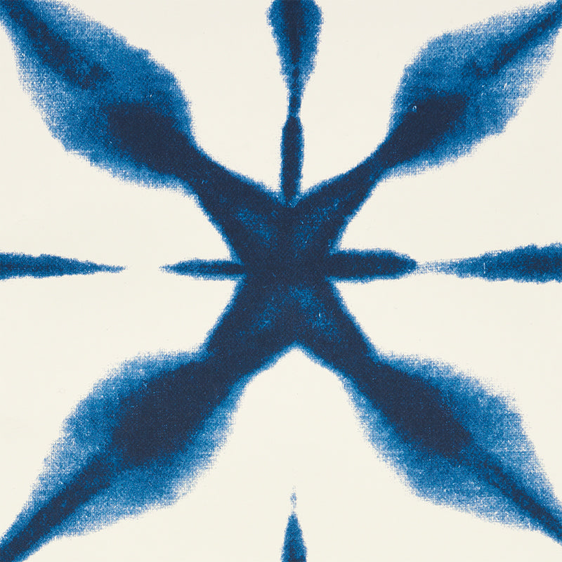 Andromeda Blue Shibori Geometric Wallpaper by Schumacher – 5010570