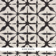 Andromeda Charcoal by Schumacher, a wide-width wallpaper with a shibori-inspired geometric pattern in black and white.