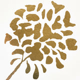 Pennick Mylar Gold Floral Wallpaper Metallics by Schumacher – Step Lively Collection 5010580