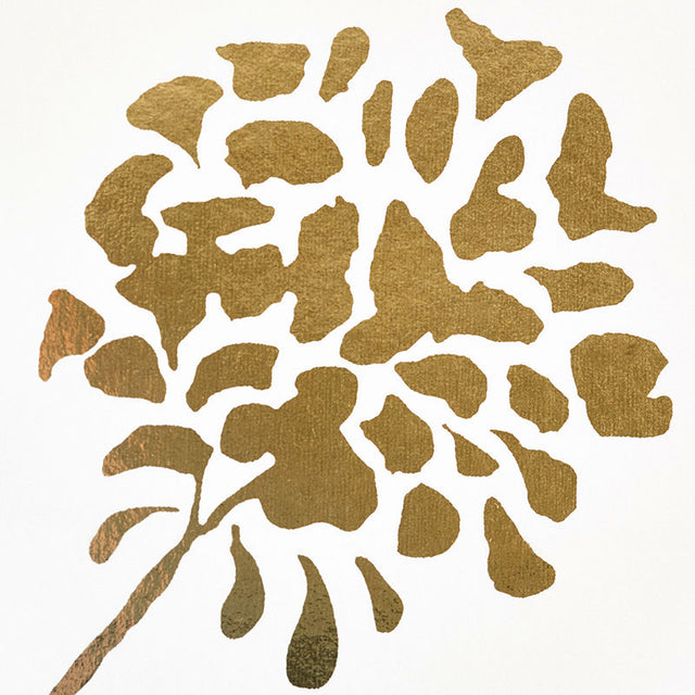 Pennick Mylar Gold Floral Wallpaper Metallics by Schumacher – Step Lively Collection 5010580