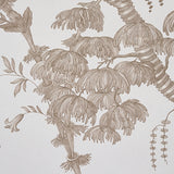San Cristobal Toile Cocoa by Schumacher 18th-Century Botanical Wallpaper – Schumacher 5010621
