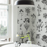 Cabot Botanical Large Ivory by Schumacher Botanical Wallpaper – Schumacher 5010640