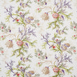 Del Tesoro wallpaper in purple and coral featuring sea creatures and coral illustrations, Schumacher 5010652