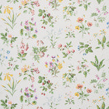 Floreana Berry by Schumacher - English wildflowers wallpaper in a colorful, vintage-inspired floral pattern.