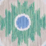 ELIZIA IKAT Green & Blue Wide-Width Ikat Wallpaper – Schumacher 5010710