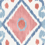 ELIZIA IKAT Rose & Indigo Wide-Width Wallpaper – Schumacher 5010712