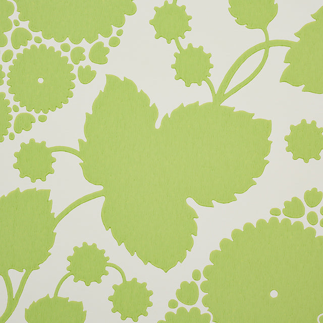 Marianne Leaf by Schumacher Pop Art Floral Wallpaper – Flower Power Collection – 5010722