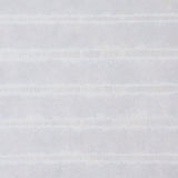 Riffler Performance Platinum subtle metallic stripe high performance wallcovering by Schumacher, shown in a styled interior and close-up views.
