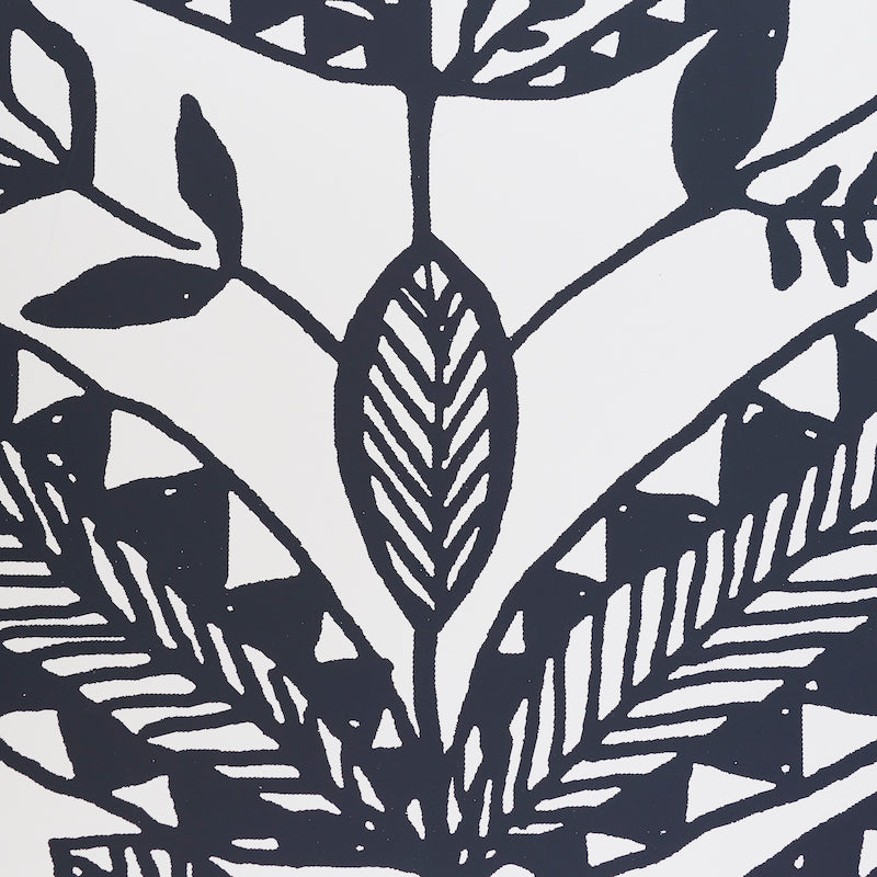 ELAND Black Scandinavian Modern Botanical Wallpaper – Schumacher 5010832