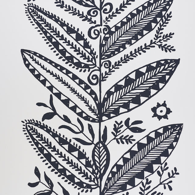 ELAND Black Scandinavian Modern Botanical Wallpaper – Schumacher 5010832