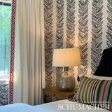 ELAND Black Scandinavian Modern Botanical Wallpaper – Schumacher 5010832