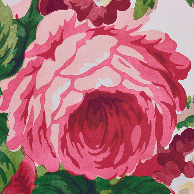 Nancy Floral Rose by Schumacher Country Chic Wide-Width Floral Wallpaper – Schumacher 5010840