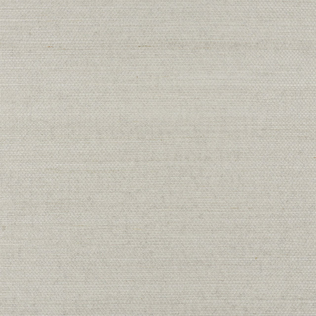 Haruki Sisal Dove wallcovering by Schumacher, shown in a neutral textured finish and styled in a modern interior setting.