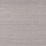 Haruki Sisal Smoke wallcovering by Schumacher shown in close-up and installed in a modern room setting.