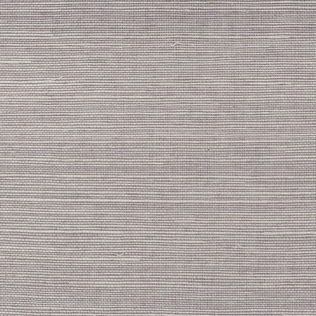 Haruki Sisal Smoke wallcovering by Schumacher shown in close-up and installed in a modern room setting.