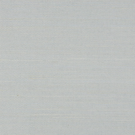Haruki Sisal Mist wallpaper by Schumacher, classic sisal wallcovering with sheen and texture in a soft mist colorway.