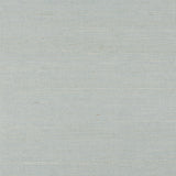 Haruki Sisal Mineral wallpaper by Schumacher, classic sisal wallcovering with subtle sheen and texture in a mineral blue colorway.