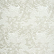 Ruan Dragon Damask wallpaper in warm silver with Art Deco chinoiserie dragon motif by Schumacher