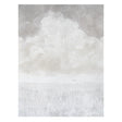 Sirene Panel Set by Colette Cosentino for Schumacher. Atmospheric mural wallpaper in opal colorway with abstract cloud and sea design.
