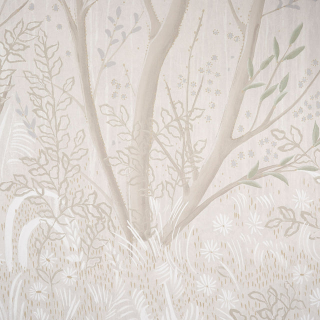 Brindille Golden Accented Panel Set Alabaster by Colette Cosentino – Schumacher 5010924