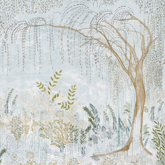 Bisou Panel Set Mineral by Colette Cosentino Botanical Wall Mural – Schumacher 5010930