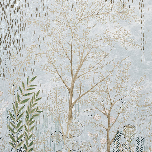 Bisou Panel Set Mineral by Colette Cosentino Botanical Wall Mural – Schumacher 5010930